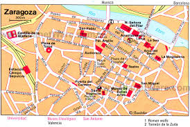 Zaragoza Map - Spain