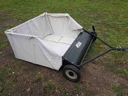 Used Blue Hawk 42 In Tow Behind Lawn Sweeper Ronmowers Lawn Sweepers Best Garden Tools Lawn
