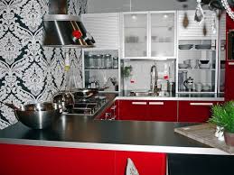 Play with the decoration and select accessories that will add. 25 Ideas For Creative Use Of Wallpaper In The Kitchen Black Kitchen Decor White Kitchen Decor Red Kitchen Decor