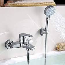 Badewannenarmatur Mit Handbrause Bonade Chrom Wannenarmatur Badewanne Wasserhahn Inkl Wandhalterung Und 150 Badewannenarmatur Duschsysteme Armatur Badewanne