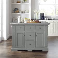 Durable and popular stainless steel kitchen appliances kitchen. Crosley Julia Stainless Steel Top Kitchen Island In Gray Kf30025agy
