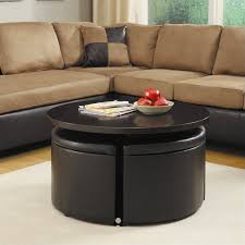 Adjustable bar table is versatile for many uses. Trent Home Rowley Adjustable Coffee Table With Ottomans In Dark Cherry Walmart Com Walmart Com