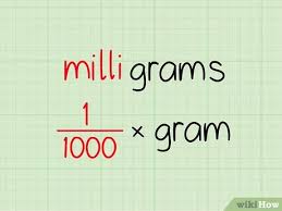 How To Convert Grams To Milligrams 6 Steps With Pictures