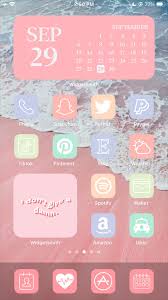 Ios 14 Aesthetic Home Screen App Icons Cover Iphone Aesthetic Homescreen App Icon Iphone Wallpaper App Iphone App Layout