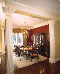Dining room columns with transom |. Stately Dining Room Plan 024s 0023 Houseplansandmore Com Open Dining Room Dining Room Remodel Dining Furniture Makeover