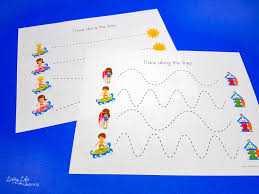 summer tracing worksheets