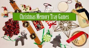 Use fewer objects for younger children and more objects for older children. Christmas Memory Game Christmas Tray Game