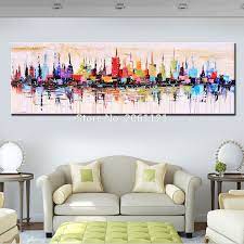 Aug 10, 2020 · spray painting without covering everything. Fashion Modern Living Room Decorative Oil Painting Handpainted Large Long Canvas Picture Mirage City Landscape Abstract Wall Art Art Pictures For Sale Pictures Of Modern Artart Butter Aliexpress