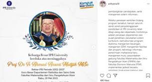 Menjelajah dan menyusuri segenap dimensi uitm puncak alam khususnya kompleks alam bina menuju ke kolej angsana. Mengenang Kiprah Mantan Rektor Ipb University Prof Ahmad Ansori Mattjik Suara Bogor
