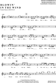 Chris De Burgh When Winter Comes ноты для фортепиано Blowin In The Wind Tenor Sax Bob Dylan Pdf Noten Klick Auf Die Noten Um Reinzuhoren Noten Und Playback Zum Down Saxophon Noten Gitarrenlieder Noten