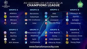 Grupo del barcelona en champions. Grupos Y Calendario De La Champions League 2018 19 Barcelona Eco City