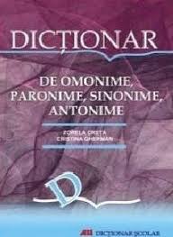 Cel mai complex dicționar de sinonime. Dictionar De Omonime Paronime Sinonime Antonime Editia 2012