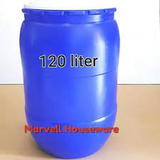 Green leaf 0515 tong gentong bak tempat air ember sampah 150 liter biru. Tong Air 120ltr Gentong Air 120liter Tutup Drum Air Only Gojek Grab Lazada Indonesia