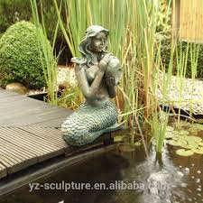This classic mermaid statue will add that nautical coastal touch to your pool, patio, home, and garden. China Outdoor Decoration Antique Bronze Mermaid Water Fountain Statues China Water Fountain And Bronze Mermaid Price