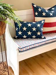 We made sure to build it around that cushion measurement, especially since it was close in size. Diy Bench Cushion Cover Sewing Be Brave And Bloom