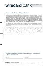 The swift code of wirecard bank ag in aschheim, germany is wiredemm. Ebanking Erstbenutzung Wirecard Bank