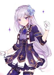Re Zero Tumblr Anime Purple Hair Anime Wolf Girl Girl With Purple Hair