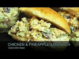 Chicken Pineapple Sandwich Kids Special Cook With Faiza Pineapple Chicken Cooking Indian Cooking Recipes