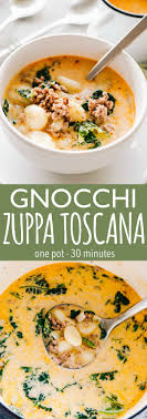 Gnocchi Zuppa Toscana Recipe Soup And Salad Combo Gnocchi Tuscan Soup