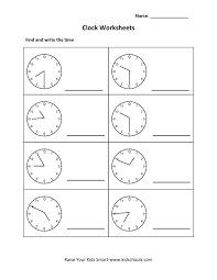 Grade 2 Clock Worksheet 3 Kidschoolz