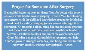 Is well wishes correct grammar? Surgery Prayer