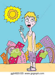 Vector Stock Hot Day Clipart Illustration Gg54625120 Gograph Free hot clip art images and animations. https www gograph com clipart license summary gg54625120
