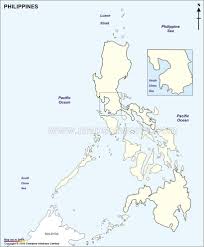 100,981,437 (2015 census) 13th most populous country. Phillippines Outline Map Mapsof Net