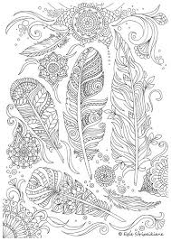Coloring Page For Adults Feathers By Egle Stripeikiene Size A3 Publisher Www Almalittera Lt Coloring Pages Adult Coloring Pages Coloring Books