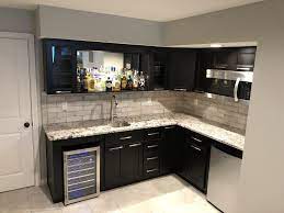 Basement layouts and plans hgtv l shaped basement houzz 72 really cool modern basement ideas home remodeling contractors sebring design … L Shaped Basement Bar Kitchenette Kitchenette Design Basement Kitchenette Basement Bar Designs