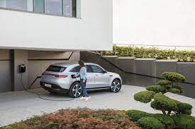 showcasing electric intelligence the mercedes benz eqc delivers a range of 450 km 22 2 kwh 100 km power consumption and recharging time of around 40 minutes