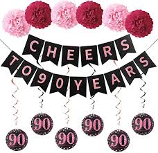 60% off with code xmasjuly2021. Cheers To 90 Years Birthday Party Decoration Supplies Gold Glitter Webenison Happy 90th Birthday Banner 90 Years Loved Toys Games Party Supplies Pogrebnoneven Rs