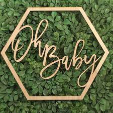 Koyal Wholesale Wood Oh Baby Sign Party Banner For Baby Shower Decor Backdrop Photo Prop Gender Reveal Announcement Walmart Com Baby Shower Signs Bee Baby Shower Green Baby Shower