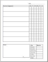 Assignment Sheet With Boxes For Students To Check Each Day
