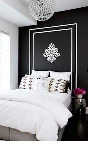 Bedroom Black And White Wall Painting Designs At The Touch Of Love Home Painted Headboard Home Bedroom