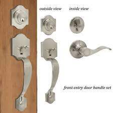 Schlage accent single cylinder keyed entry door lever set and deadbolt combo. Entry Door Lock Sets For Sale In Stock Ebay