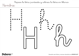 Letra H Para Colorear