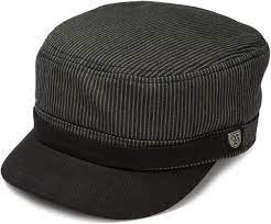 Amazon Com Brixton Men S Busker Hat Black Olive Stripe Large Clothing All Black Hat Olive Stripe Black Herringbone
