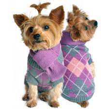doggie design argyle purple plaid dog sweater with scarf set dog sweaters dog clothes dog design