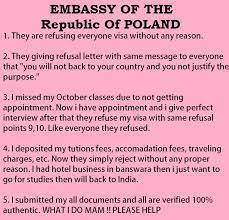 It should take up to 15 days for it to be reviewed. Pankaj Patidar On Twitter Poland Embassy In Delhi Rejecting Visa Of Students Without Any Reason I Have All Docs Which Prove I Will Back To India Sushmaswaraj S0s Https T Co Yyf4gamnle