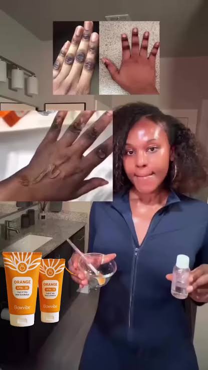 Marre de cacher certaines zones de ta peau ? Le Gel Exfoliant à l'Oran... | TikTok
