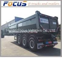 3 Axle 22 Cbm Side Tipping Dumper Trailer with Hydraulic Clinder