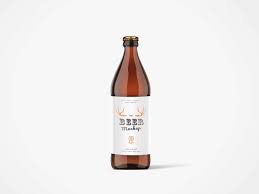 0 5l Beer Bottle Psd Mock Up Bottle Mockup Bottle Beer Bottle