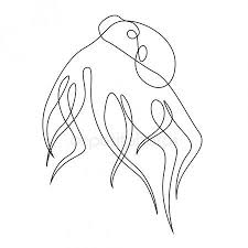 Single Continuous Line Drawing Of Giant Octopus Legendary Kraken Animal Mascot Sponsored Animal Line Drawings Line Drawing Tattoos Continuous Line Drawing