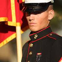 Pfc. Aiden Potter, the 17-year-old guide from platoon