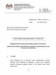 Surat pekeliling perkhidmatan bilangan 5 tahun 2002. Surat Pekeliling Am Bil 1 Tahun 2014 Peraturan Perjalanan Pegawai Awam Ke Luar Negara Atas Urusan Persendirian