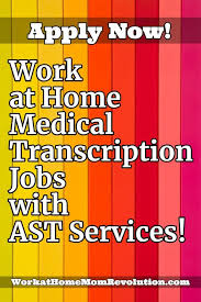 Work At Home Medical Transcription Jobs With Ast Services In 2020 Medical Transcription Jobs Medical Transcription Medical Jobs