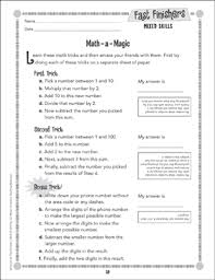 Awesome addition and subtraction games. Math A Magic Mixed Skills Fast Finishers Printable Skills Sheets