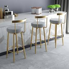 5 out of 5 stars with 1 ratings. Nordic Dining Chair Bar Stool Iron Bar Chair Ins Champagne Gold High Barstools Chairs Front Desk Lounge Chair Aliexpress