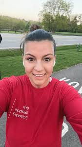 This sweet boy ran his second 5k with me today to prep for the St Louis  doggy dash next month! We both got a PR!