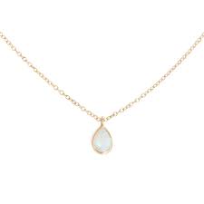 Opal Teardrop Necklace Catbird Opal Jewelry Necklace Opal Necklace Gold Teardrop Necklace